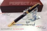 Perfect Replica Montblanc Special Edition Gold Clip Black And Black Ballpoint Pen AAA+